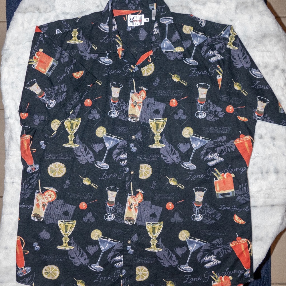 WORLD WIDE SPORTSMAN MENS CASUAL BUTTON DOWN SHIRT